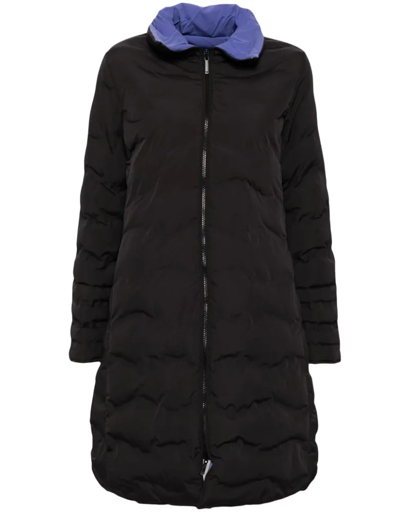Emporio Armani Gesteppter Mantel - Schwarz Schwarz