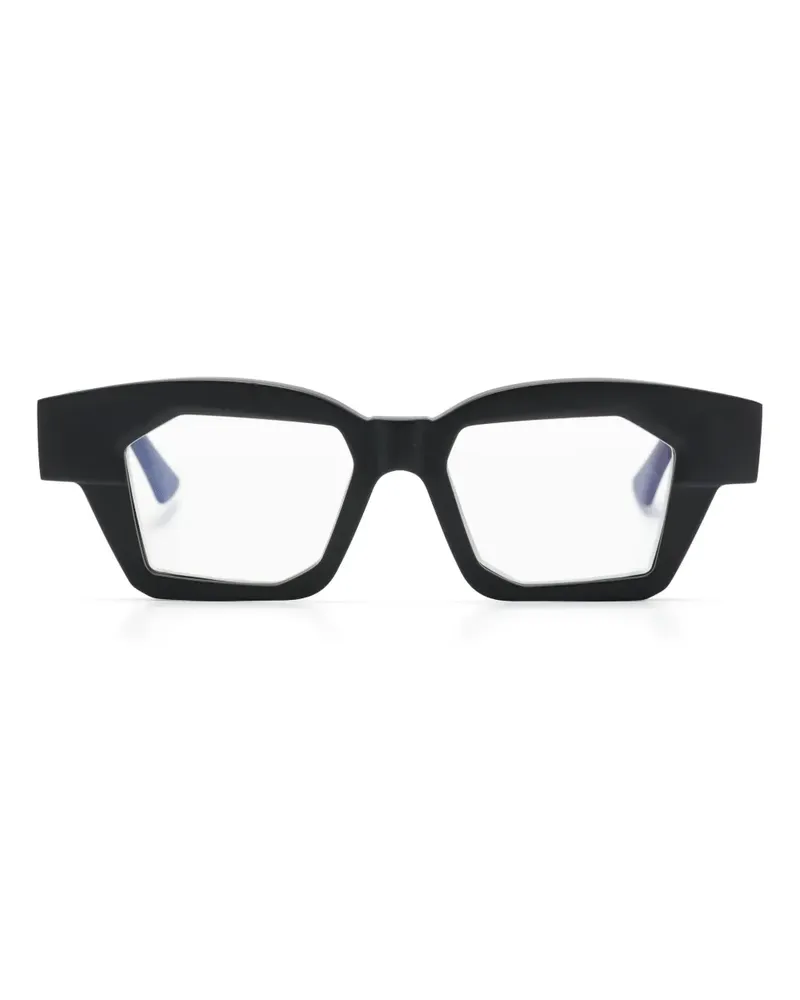KUBORAUM K36 Brille mit eckigem Gestell - Schwarz Schwarz