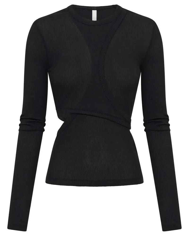 Dion Lee Oberteil im Layering-Look - Schwarz Schwarz