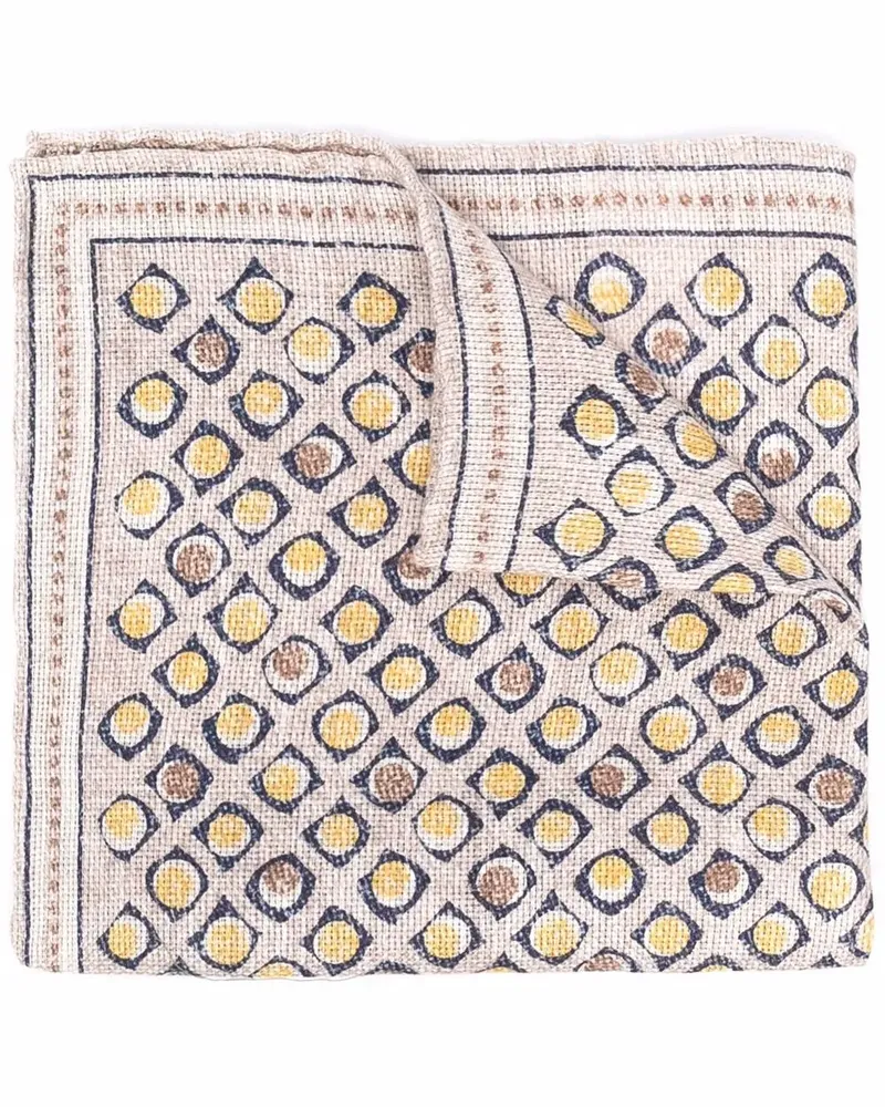 Brunello Cucinelli Einstecktuch aus Leinengemisch - Nude Nude