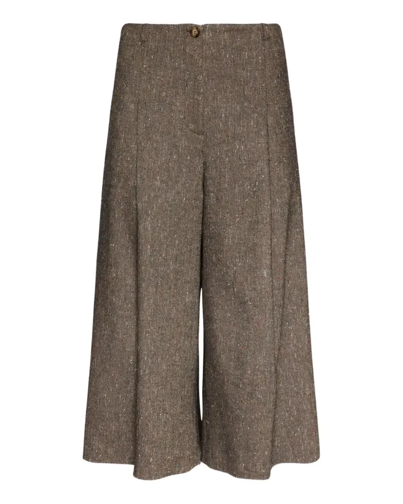 Elena Mirò Hose mit Tweed-Effekt - Braun Braun