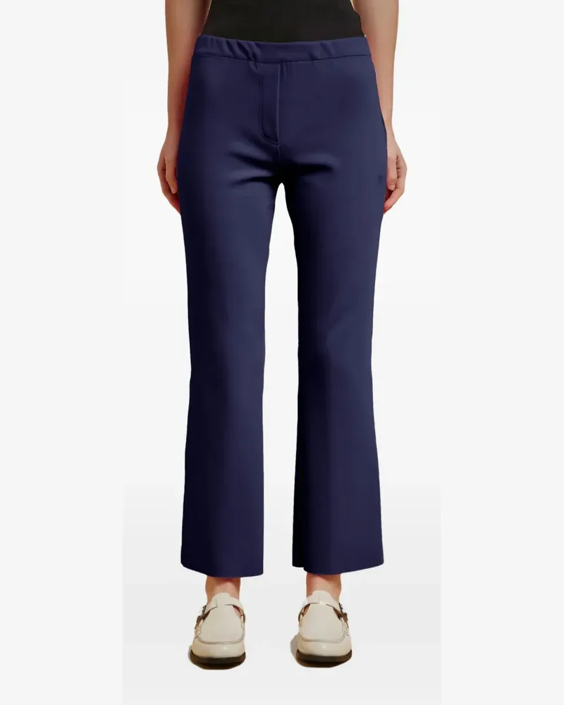 Liviana Conti mid-rise flared trousers - Blau Blau