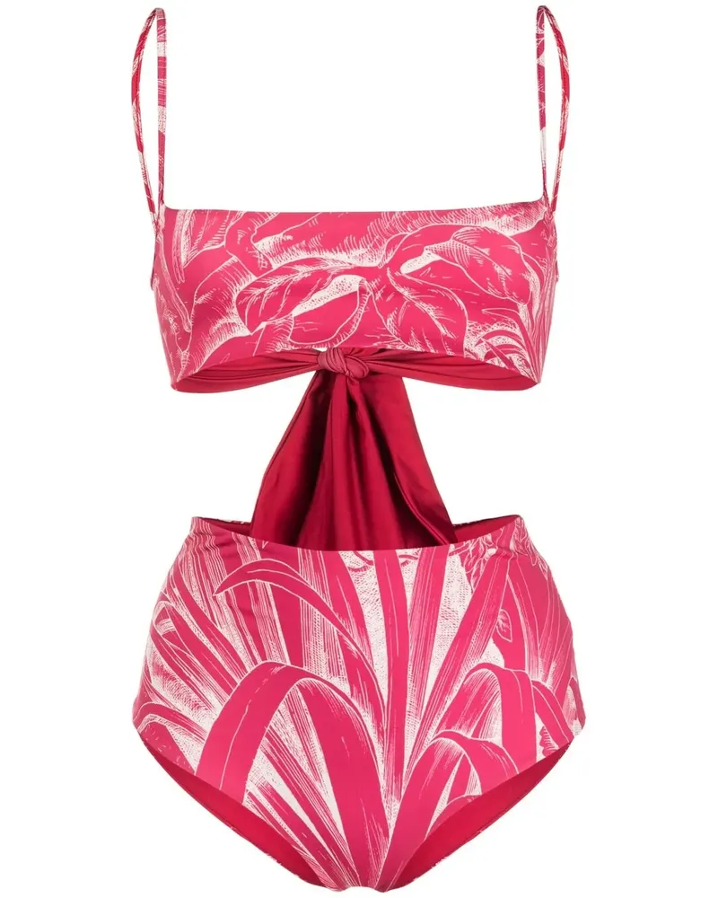 RED Valentino Bikini mit Print - Rosa Rosa