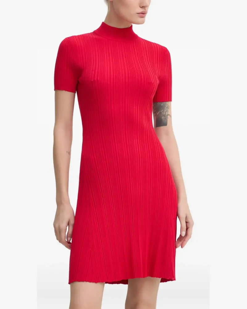 HUGO BOSS Kurzärmeliges Minikleid - Rot Rot