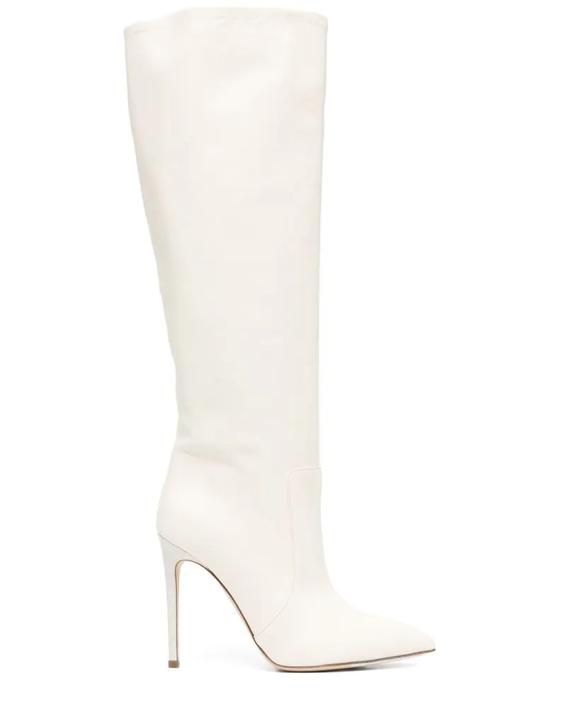 Paris Texas Kniehohe Stiefel 110mm - Nude Nude