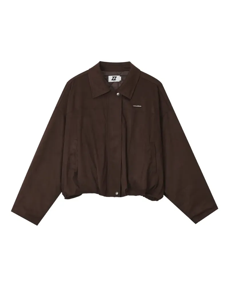 Izzue Bomberjacke in Wildlederoptik - Braun Braun