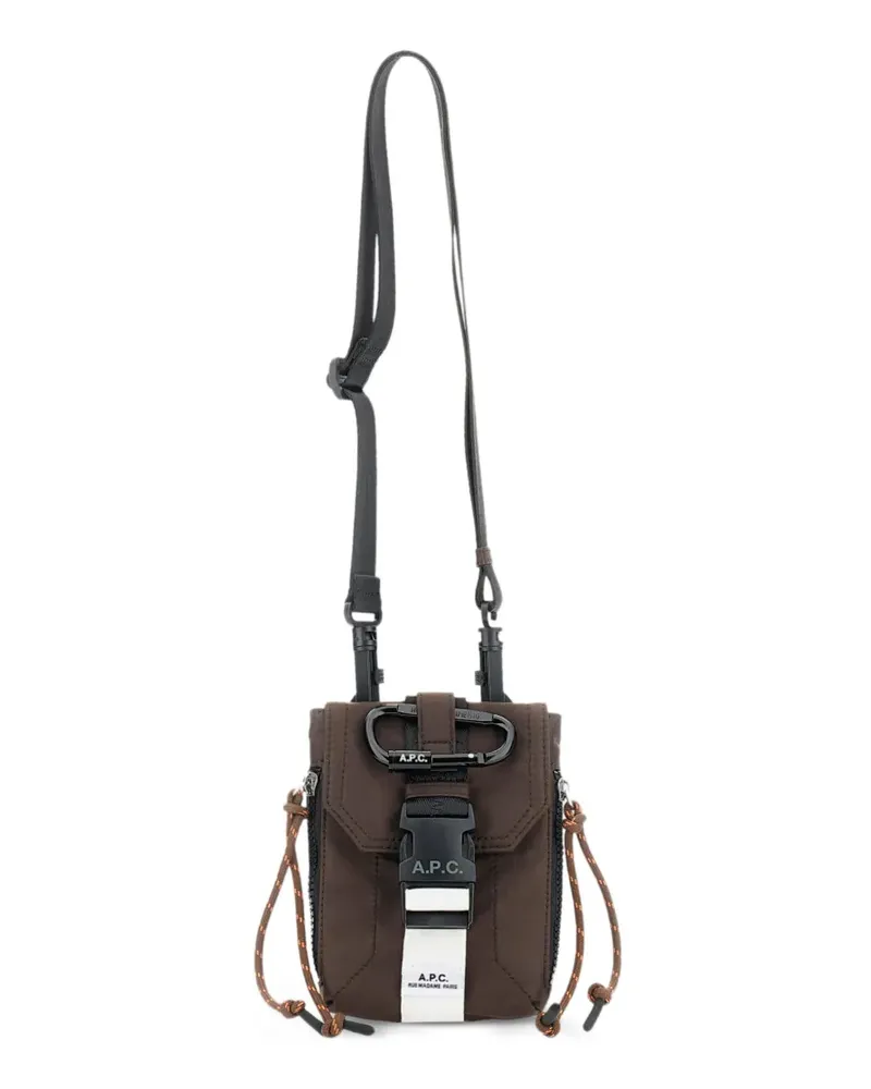 A.P.C. flap climbing rope messenger bag - Braun Braun