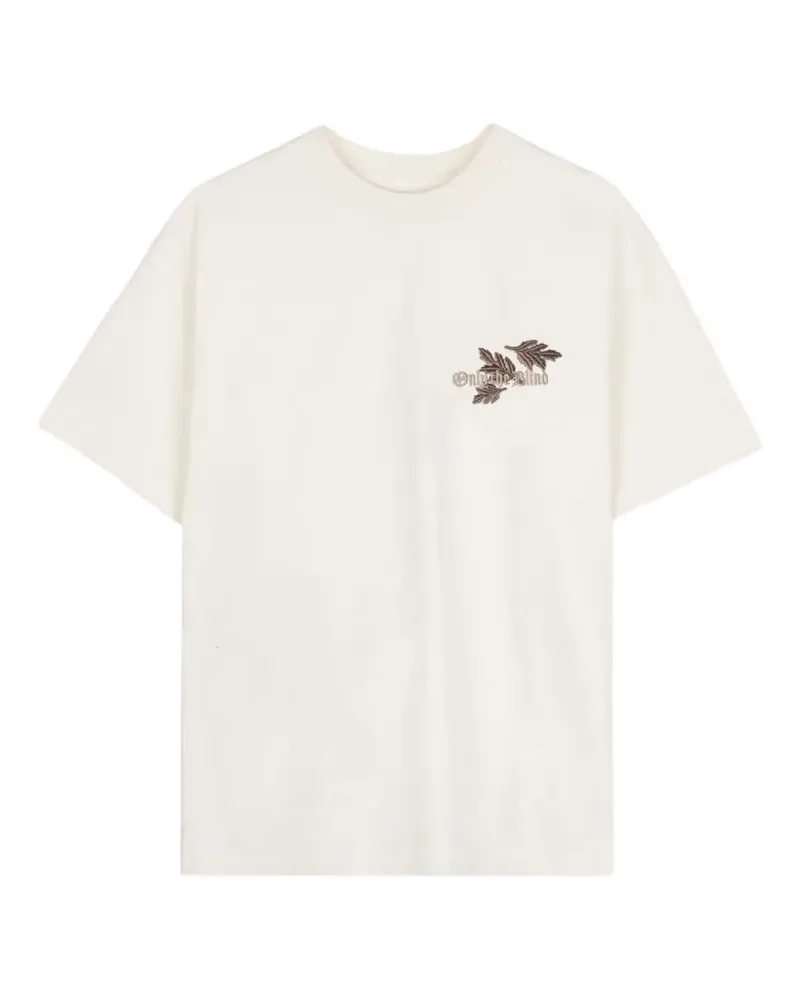 ONLY THE BLIND Schlangen-T-Shirt mit Logo-Stickerei - Nude Nude