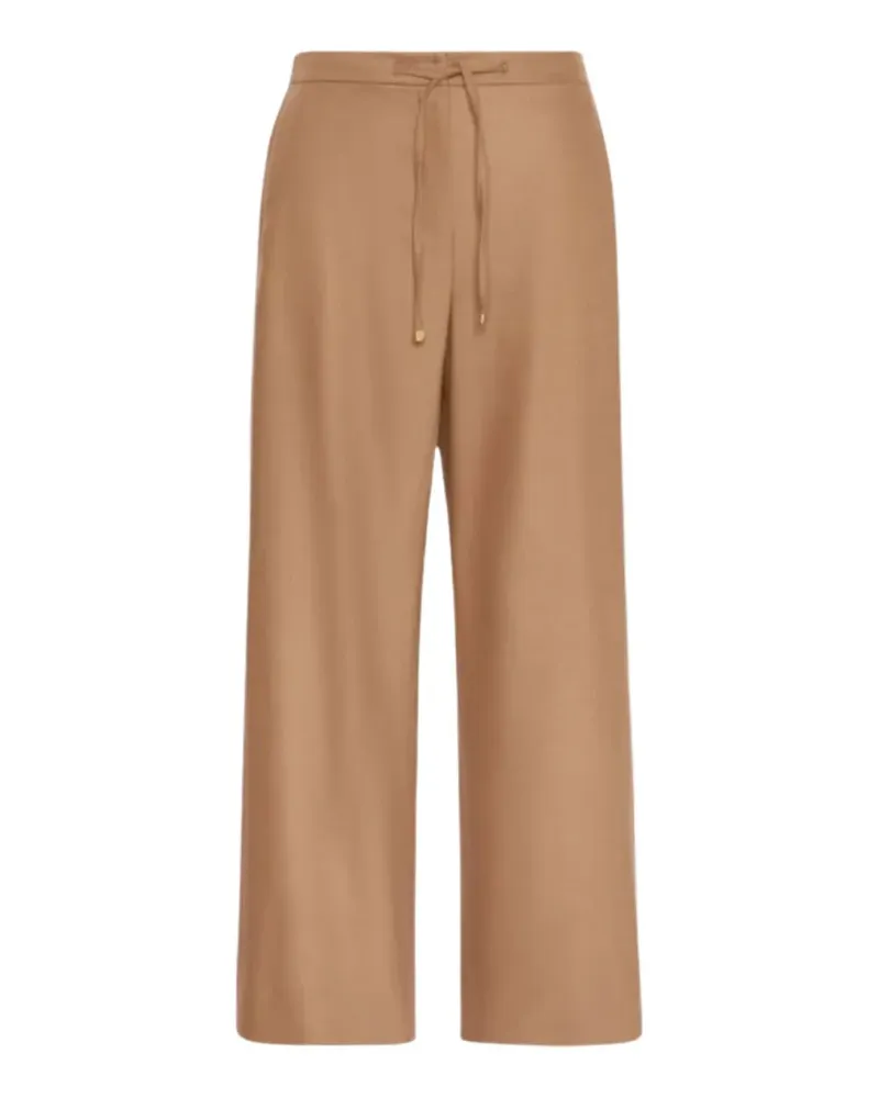 Max Mara Weite Hose mit Kordelzug - Braun Braun