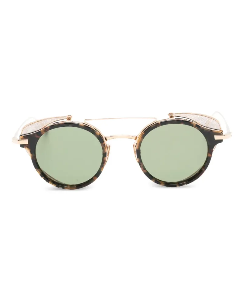Thom Browne round frame sunglasses - Gold Gold