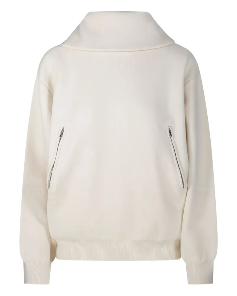 Balenciaga zip-fastening sweater - Nude Nude