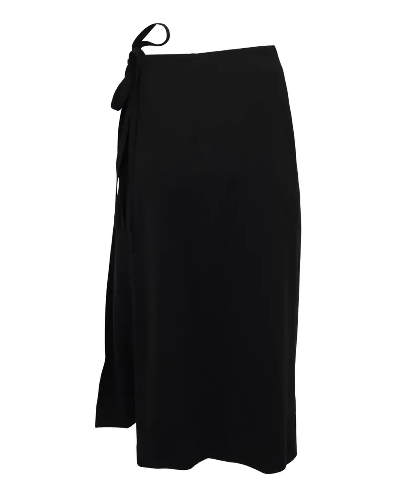 Theory pleated wrap midi skirt - Schwarz Schwarz
