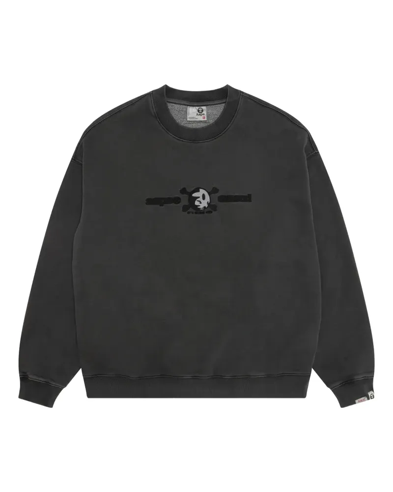 BAPE Pullover mit Logo-Stickerei - Grau Grau