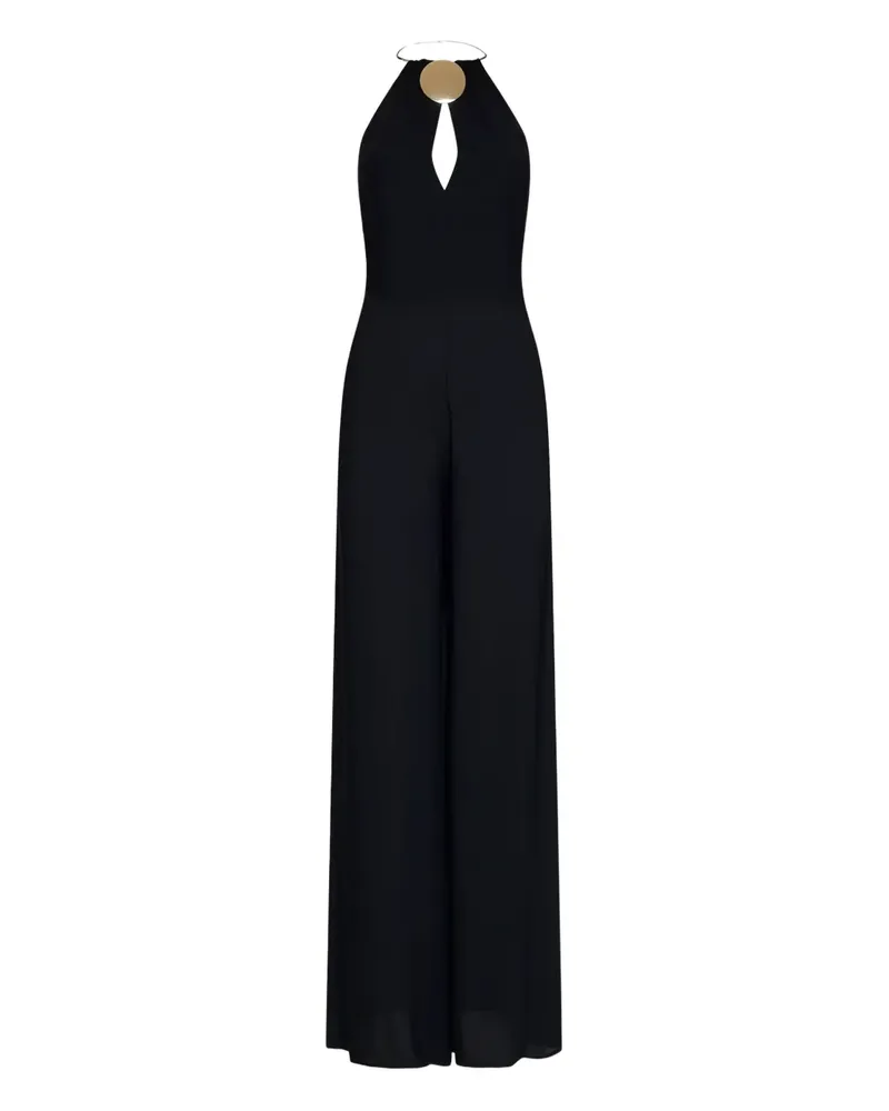 Simona Corsellini Neckholder-Jumpsuit - Schwarz Schwarz