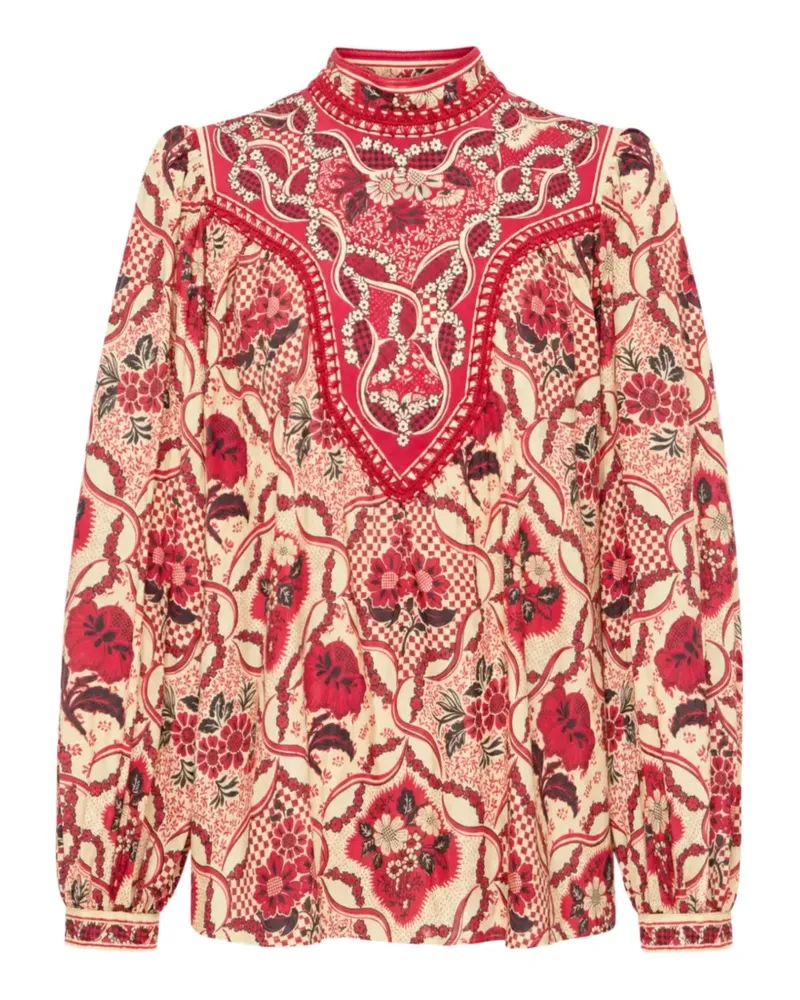 ALEMAIS Kenny Bluse mit Blumenprint - Rot Rot