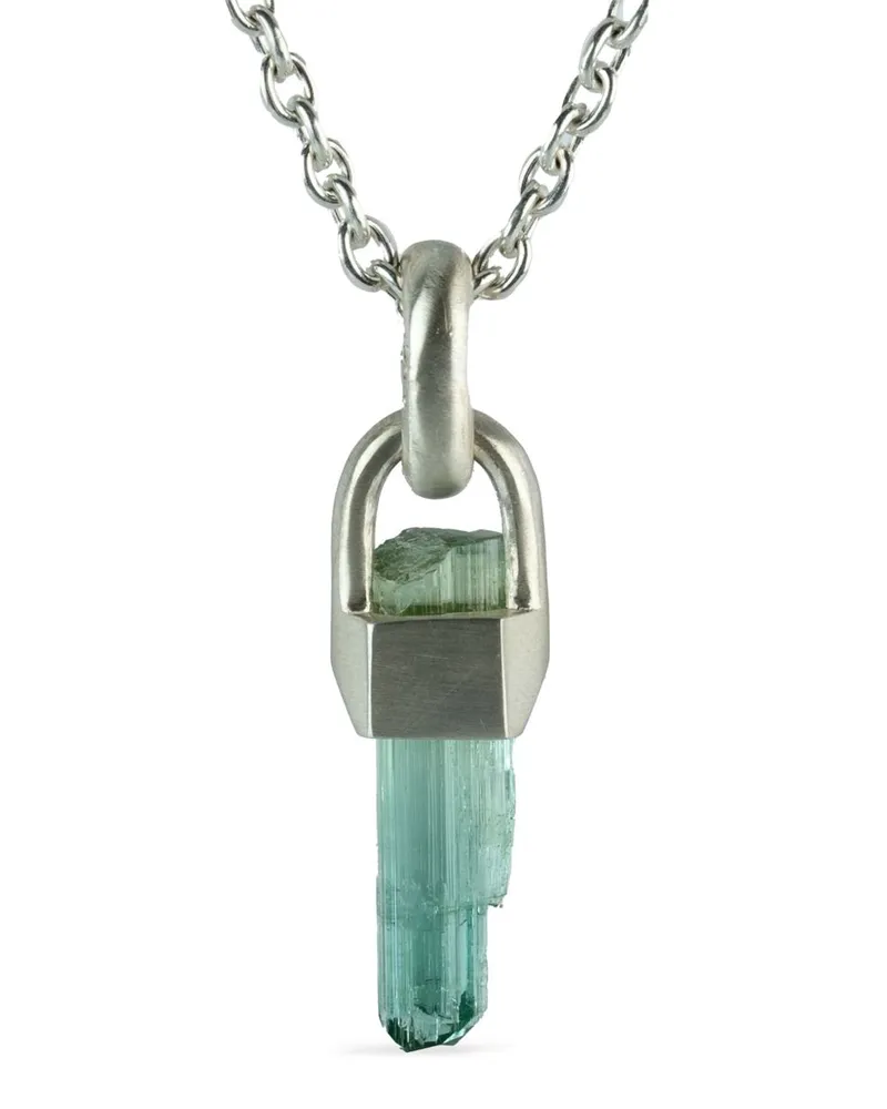 Parts Of Four Talisman Sterlingsilber-Halskette mit Indikolith Silber