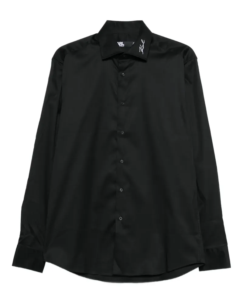 Karl Lagerfeld logo-motif shirt - Schwarz Schwarz