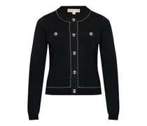 Cardigan mit Zierknöpfen - Schwarz