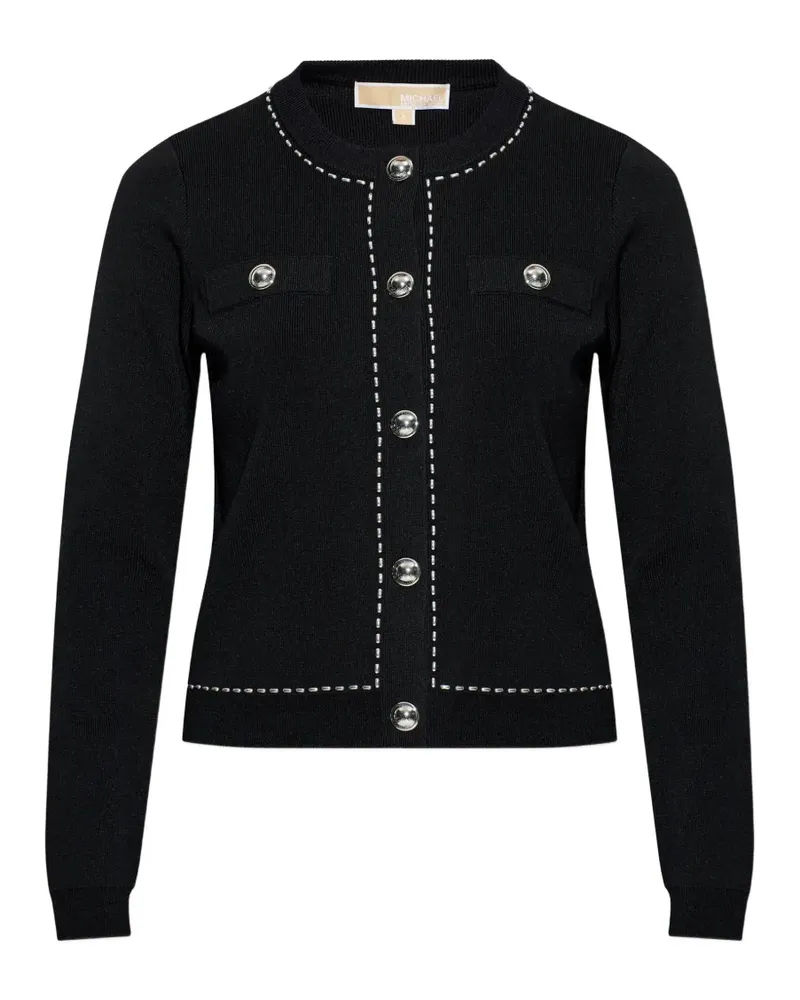 Michael Kors Cardigan mit Zierknöpfen - Schwarz Schwarz