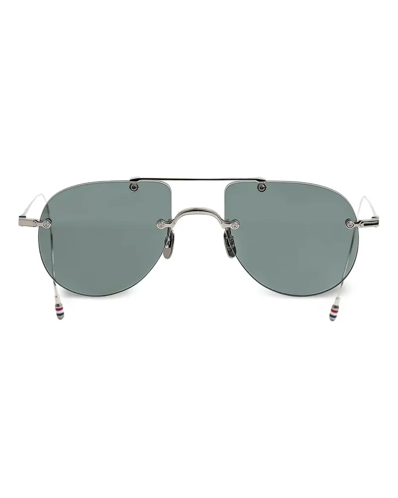 Thom Browne Getönte Pilotenbrille - Silber Silber