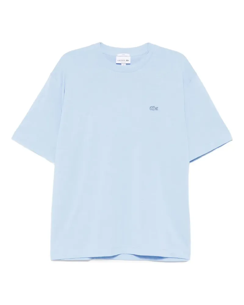Lacoste T-Shirt mit Logo-Stickerei - Blau Blau