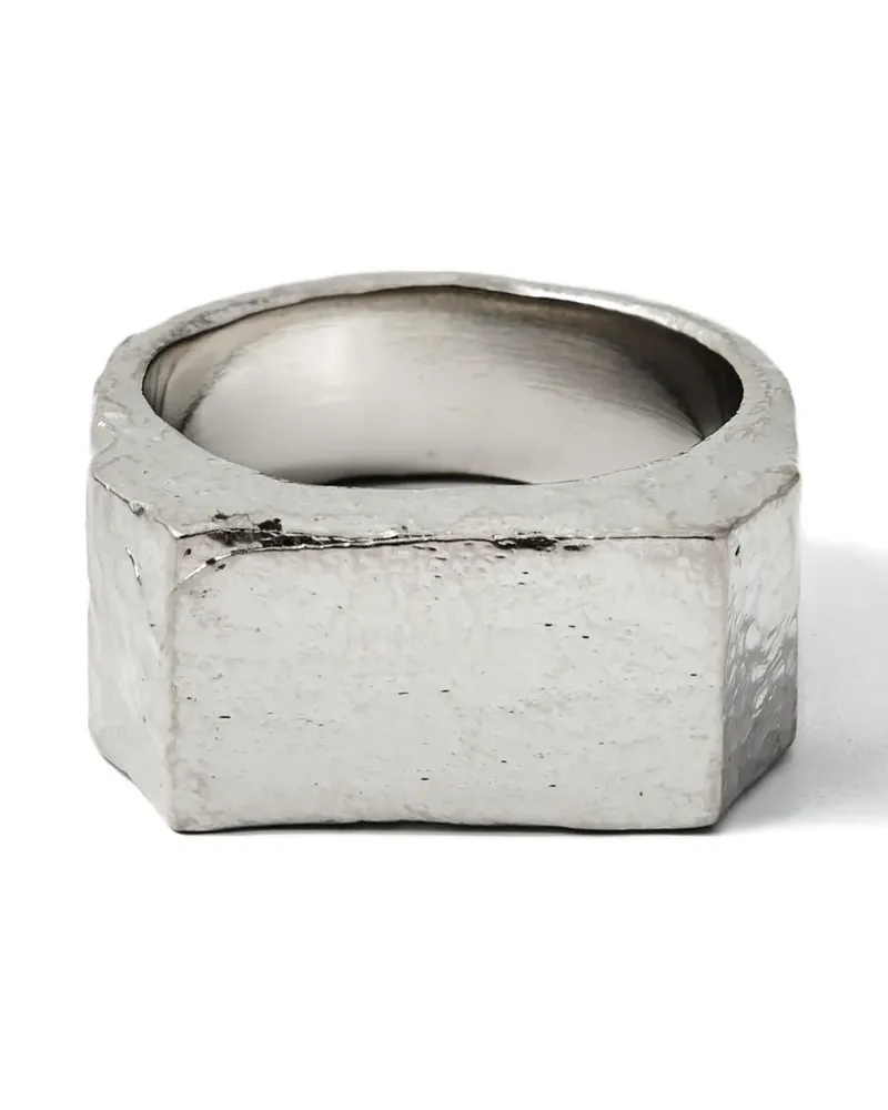 Maison Margiela Geometrischer Siegelring - Silber Silber