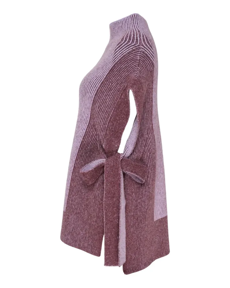 3.1 phillip lim bicolour rib-knit vest - Violett Violett