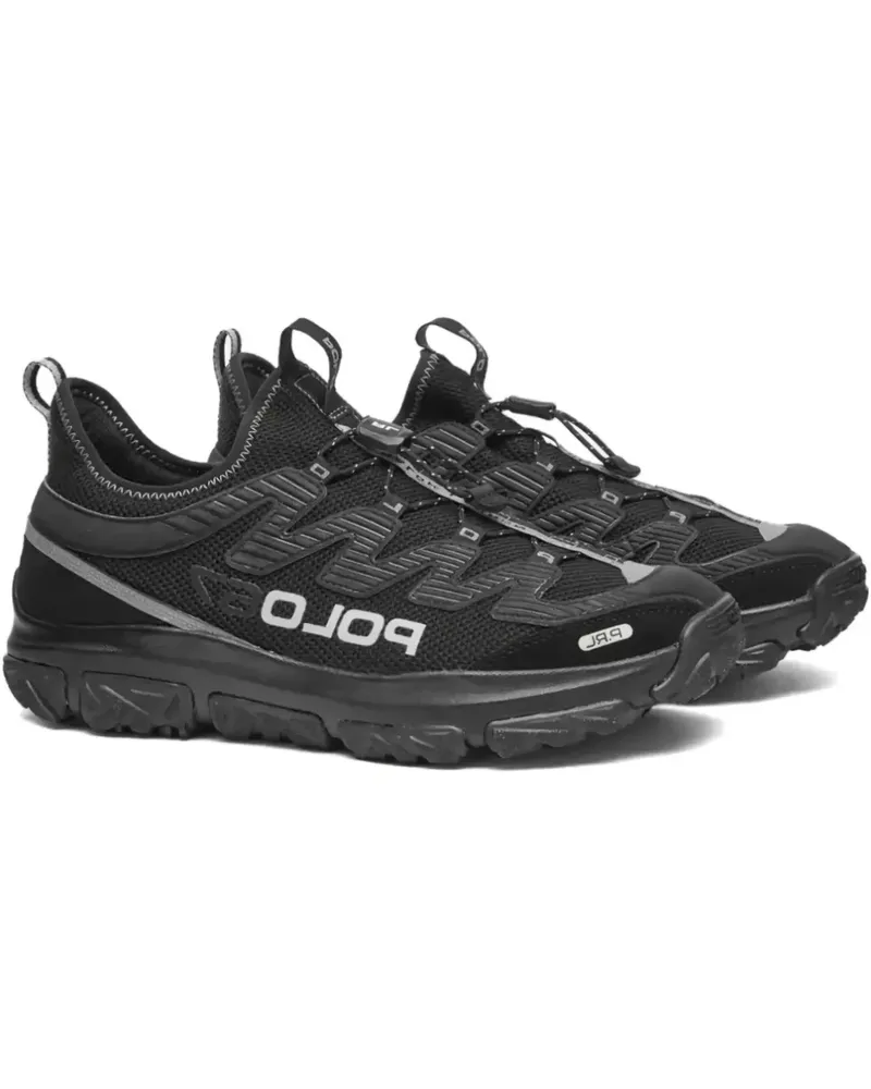Ralph Lauren Mesh-Sneakers mit Lasche - Schwarz Schwarz