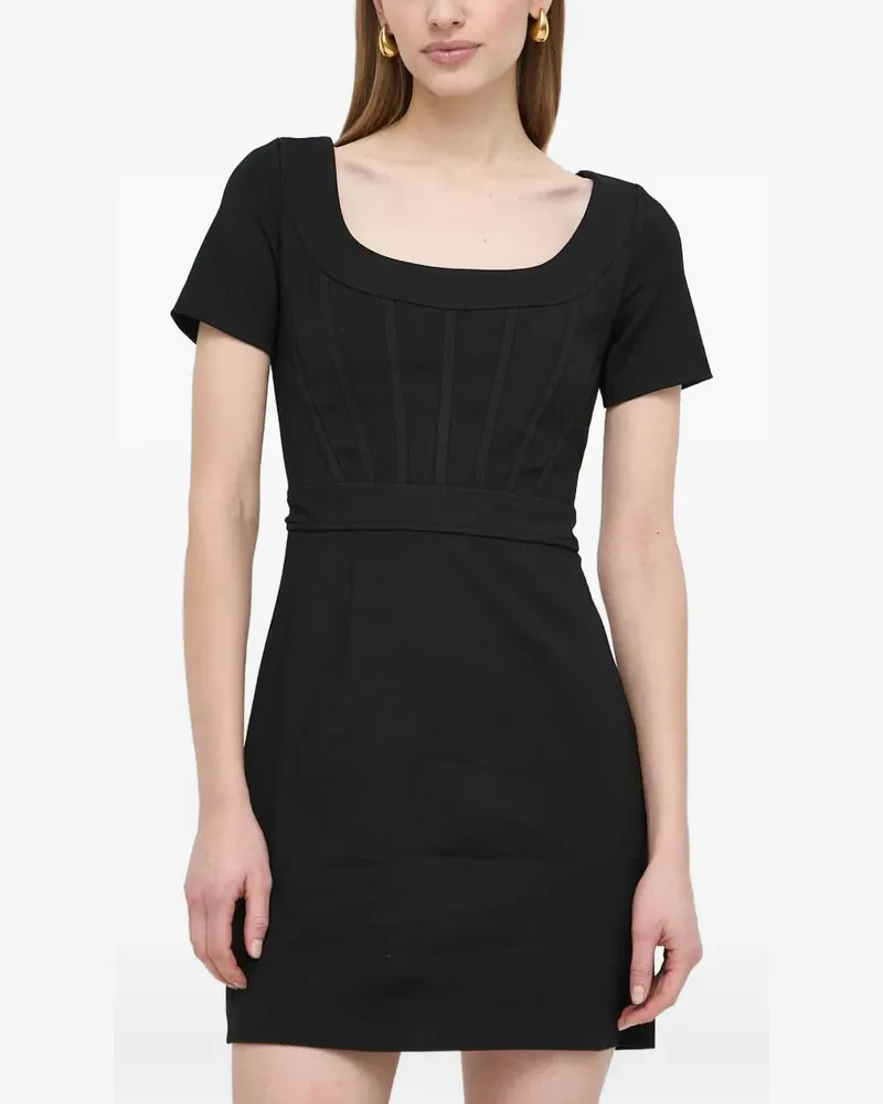 Guess Kleid mit eckigem Ausschnitt - Schwarz Schwarz