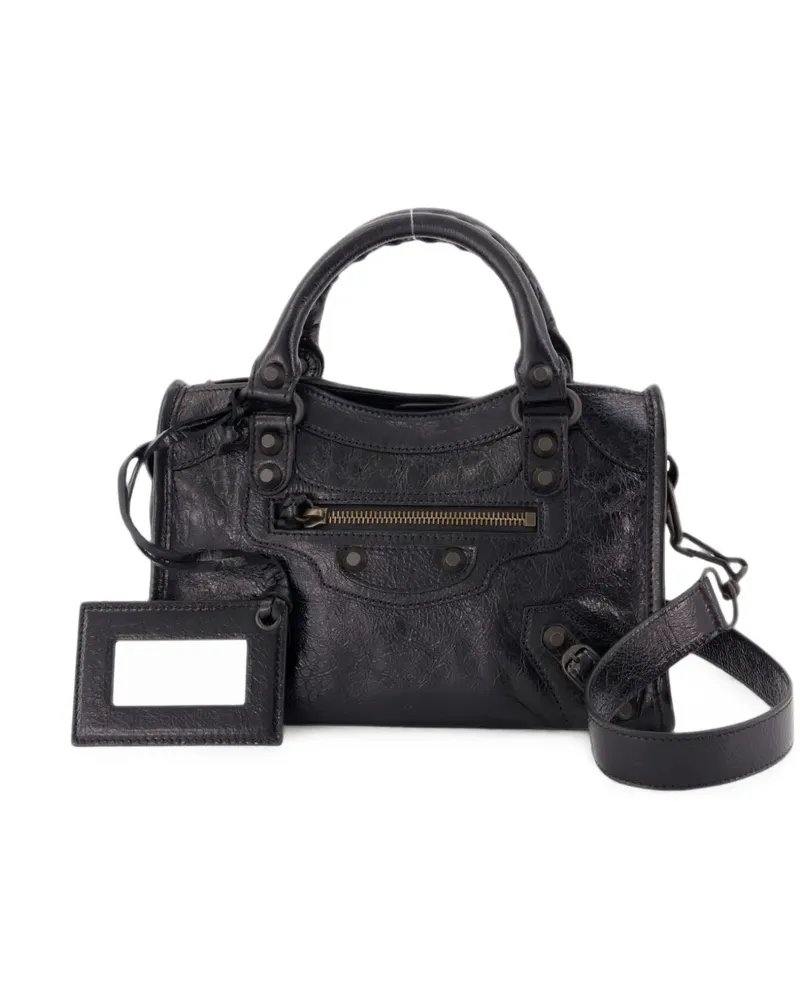Balenciaga Mini Le City Tote Bag - Schwarz Schwarz