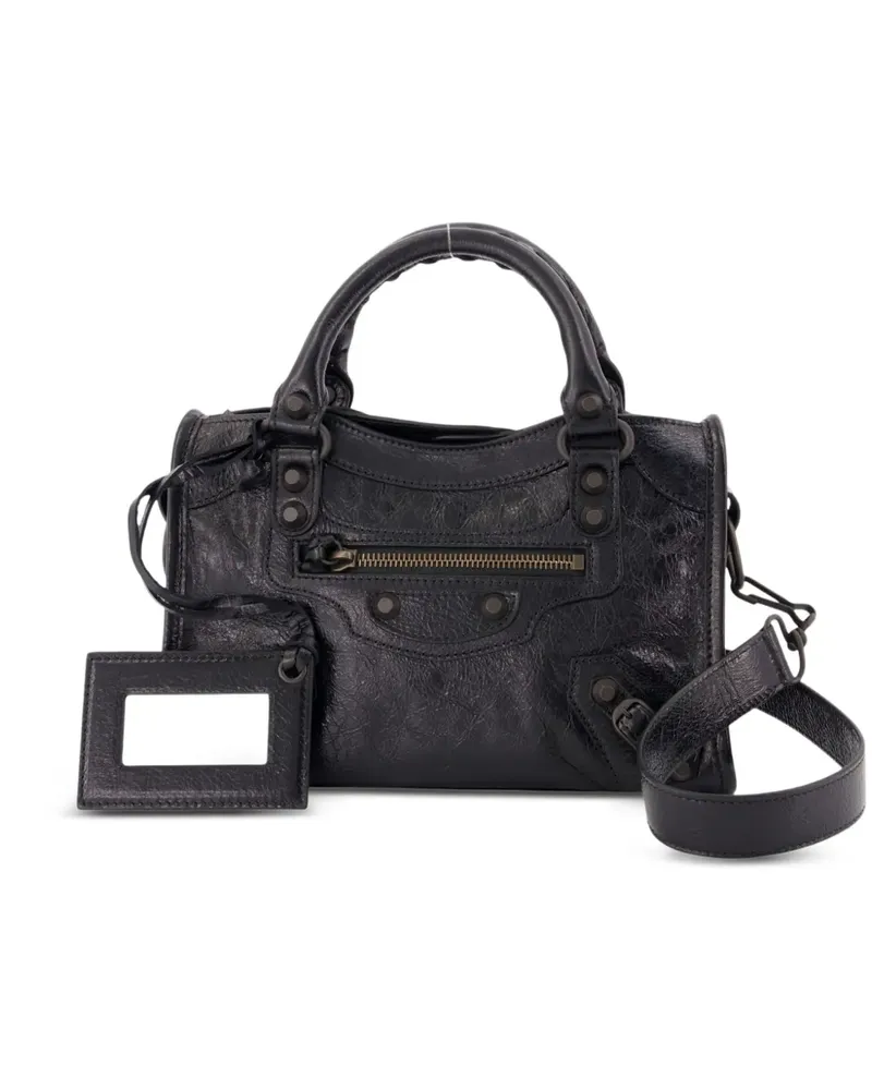 Balenciaga Mini Le City Tote Bag - Schwarz Schwarz