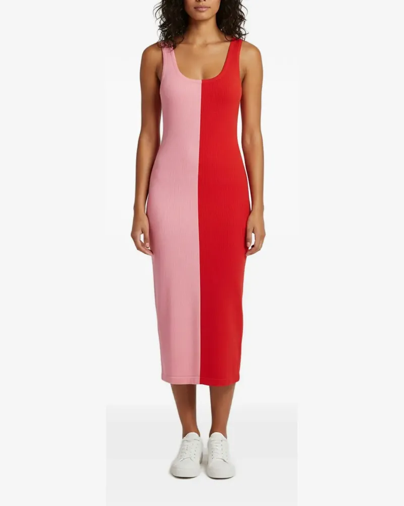 Ronny Kobo Zweifarbiges Minikleid - Rot Rot