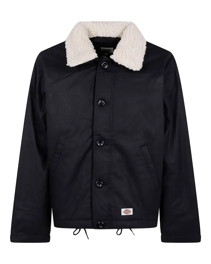 Dickies Eisenhower Jacke mit Shearling-Kragen - Schwarz Schwarz