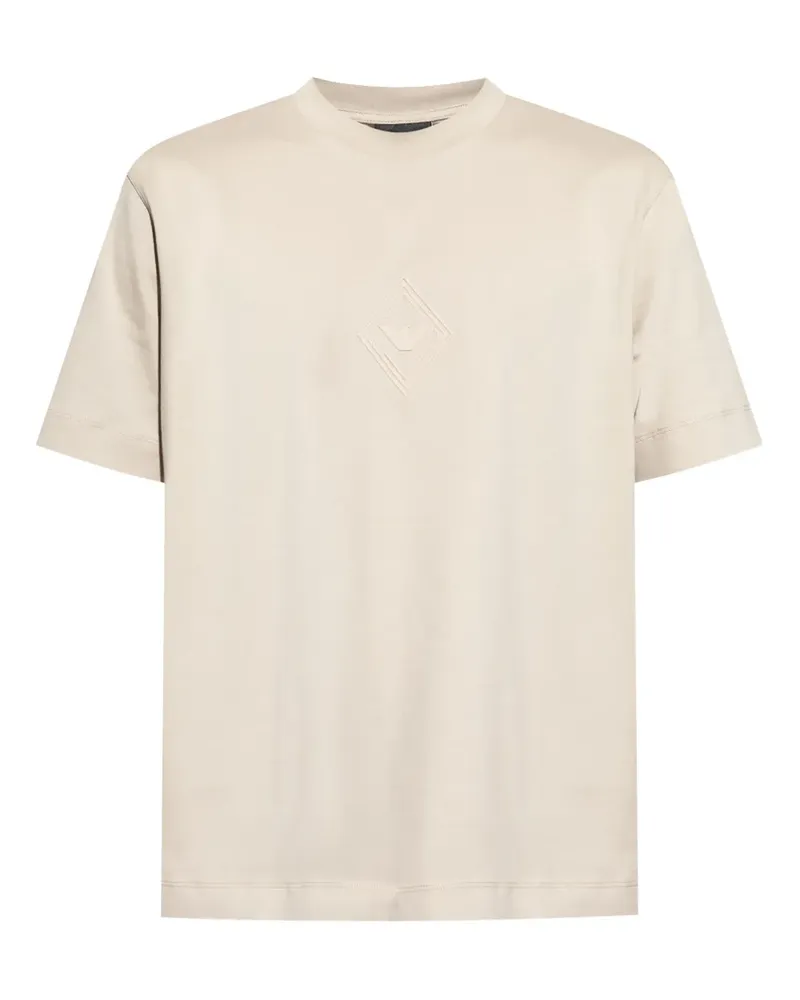 Emporio Armani T-Shirt mit Logo-Print - Nude Nude