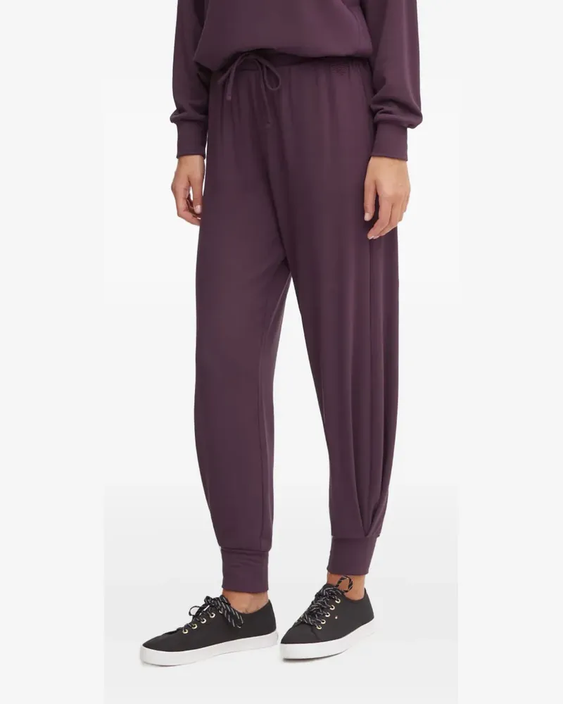 Emporio Armani logo drawstring trousers - Violett Violett