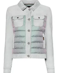 MOORER Petunia Lederjacke Grau