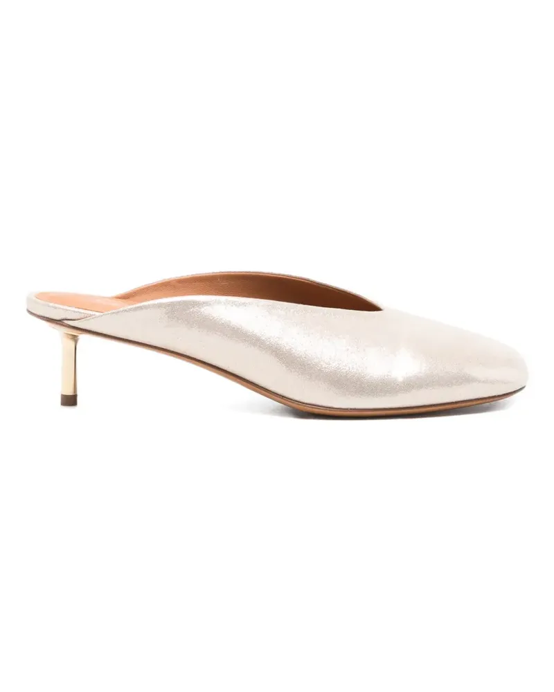 forte_forte square-toe sandals - Nude Nude