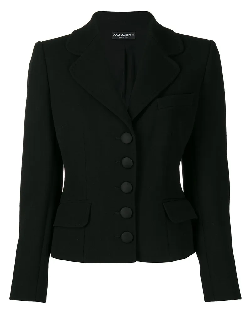 Dolce & Gabbana Klassischer Mantel - Schwarz Schwarz