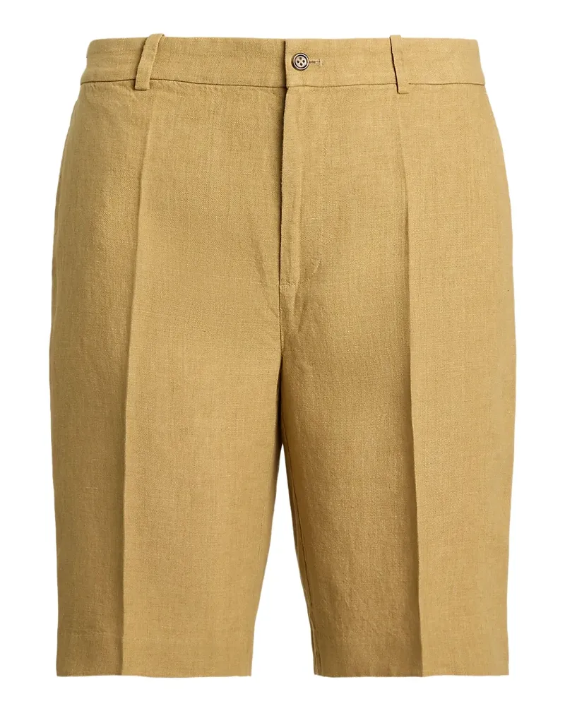 Ralph Lauren Leinen-Shorts mit Falten - Nude Nude