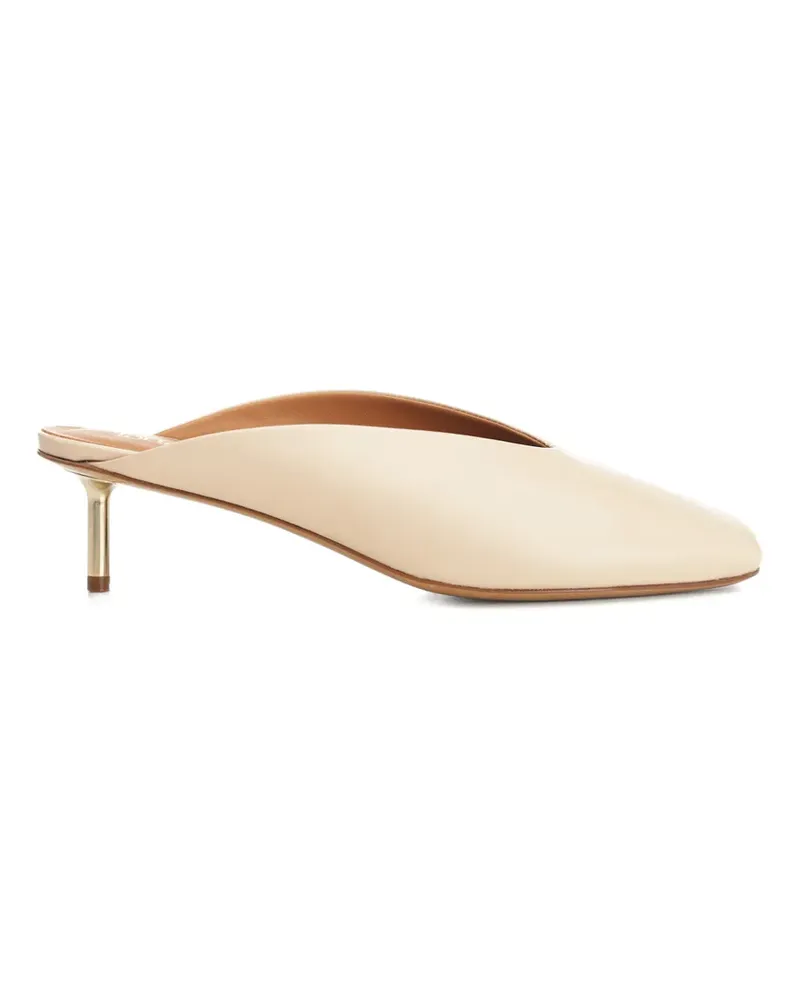 forte_forte Mules mit eckiger Kappe - Nude Nude