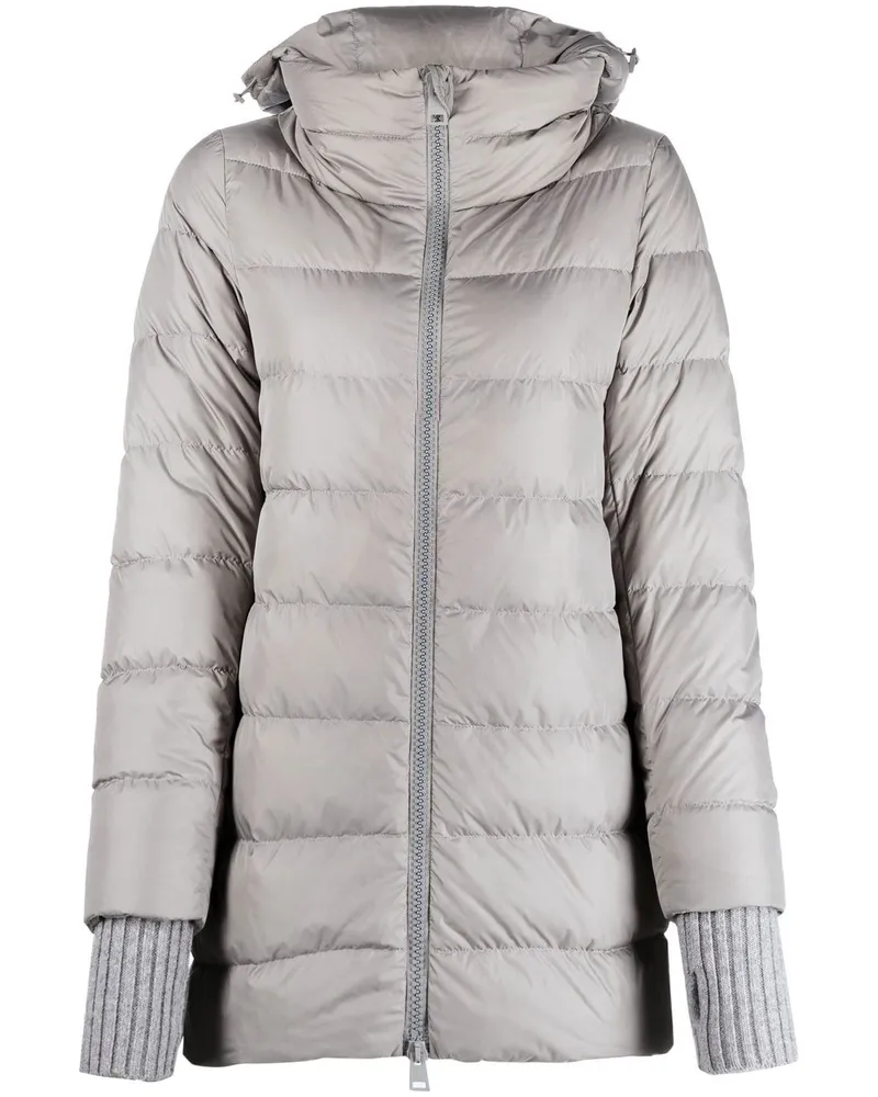 Herno Daunenmantel mit Kapuze - Grau Grau