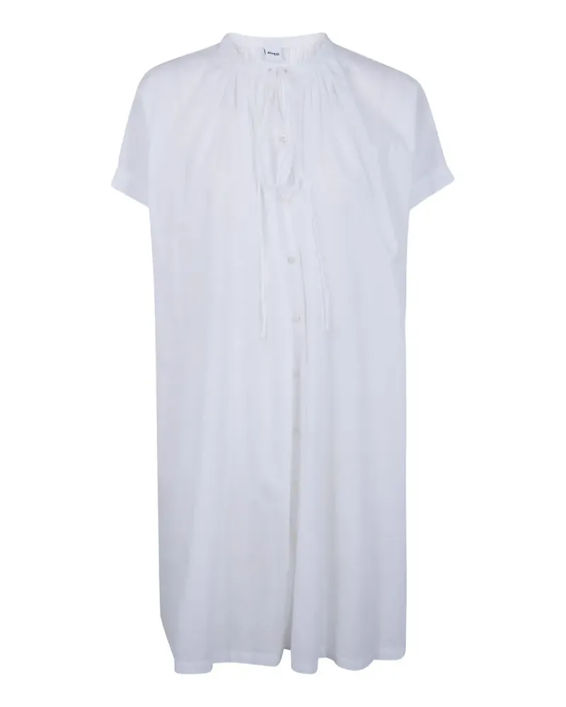 ASPESI Hemdkleid mit Kordelzug - Weiß Weiß