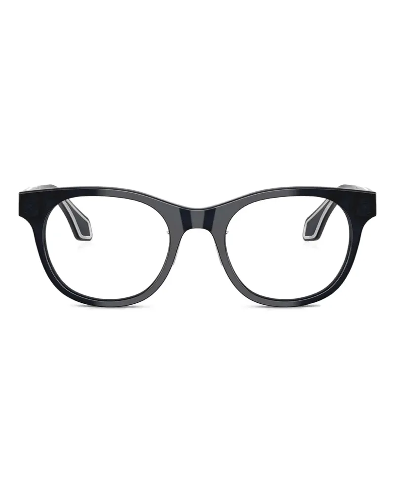 Giorgio Armani Brille mit eckigem Gestell - Blau Blau