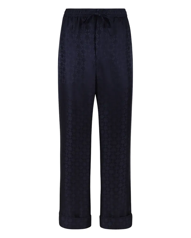 Givenchy Pyjama-Hose aus Monogramm 72-Jacquard - Blau Blau