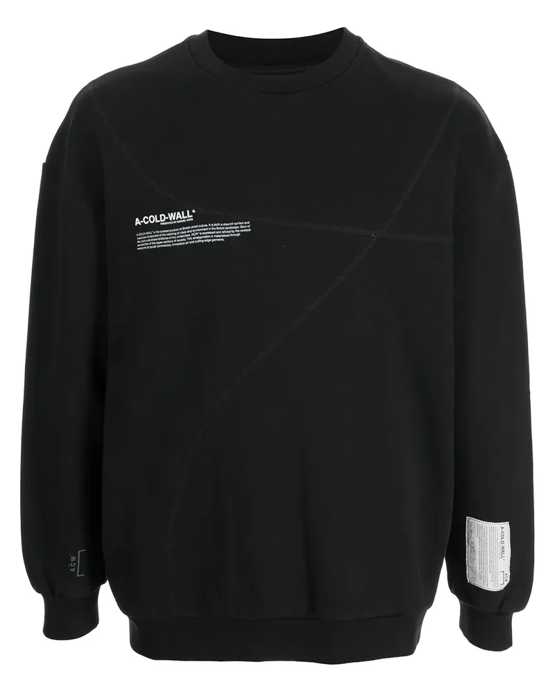 ACW* Sweatshirt mit Slogan-Print - Schwarz Schwarz