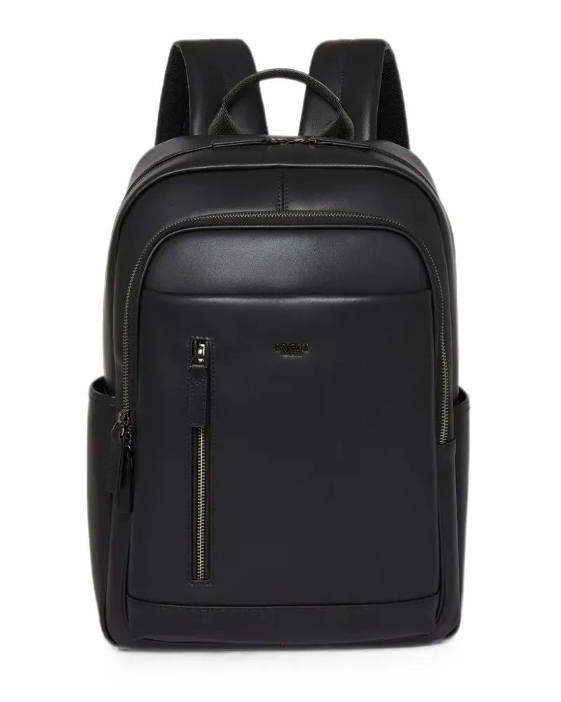 Osprey Hudson leather zip-fastening backpack - Schwarz Schwarz