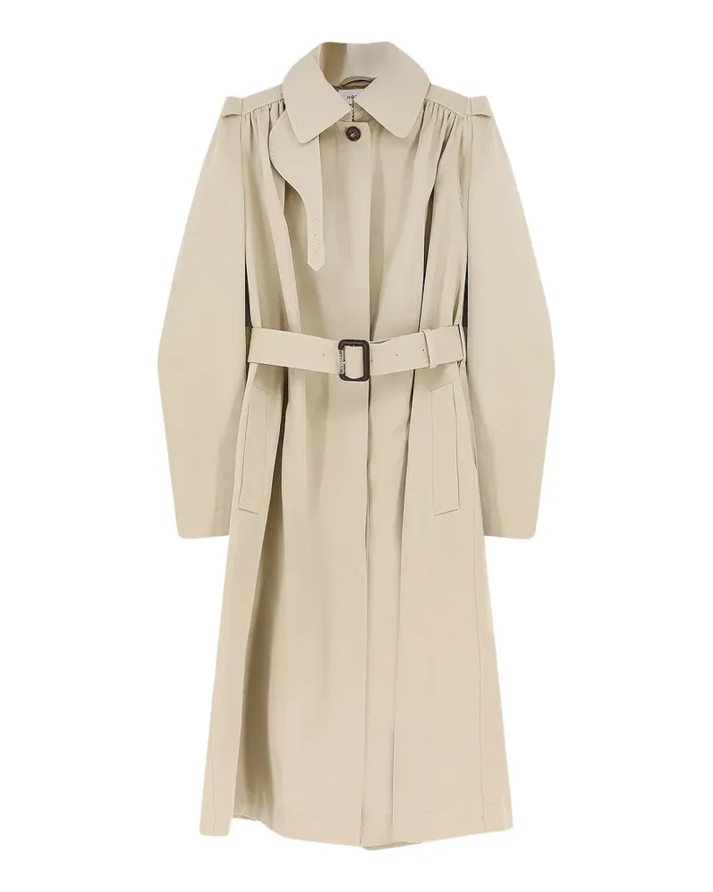 Alexander McQueen belted coat - Nude Nude