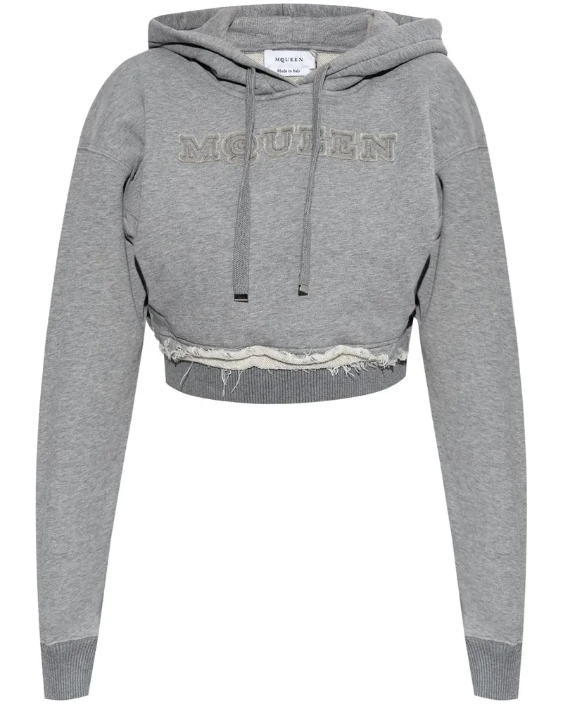 Alexander mcqueen grey hoodie online