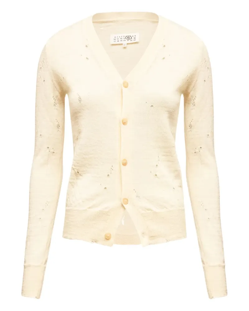 Maison Margiela Geknöpfter Cardigan - Nude Nude