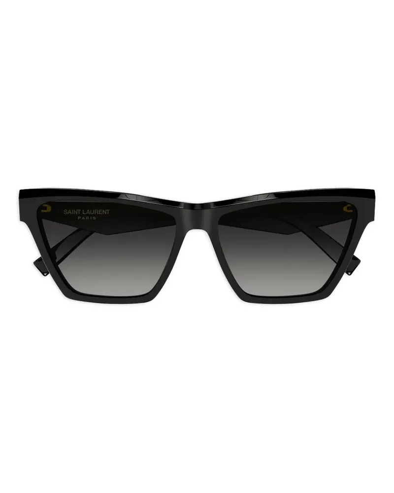 Saint Laurent Sonnenbrille mit Cat-Eye-Gestell - Schwarz Schwarz